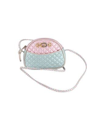 Gucci Horsebit Laminated Quilted Leather Shoulder Bag Crossbody